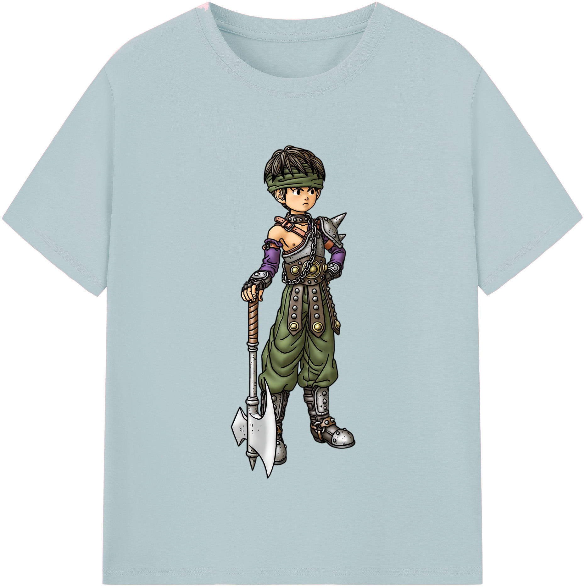 （画像用） ドラゴンクエスト Doragon Kuesuto Dragon Quest 綿100％半袖Tシャツ（フロントプリント）